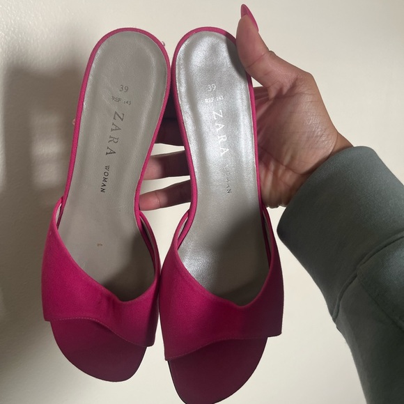 Zara Shoes Zara Pink Kitten Heels Poshmark